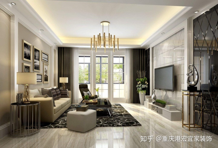 別墅現(xiàn)代簡約風格裝修_現(xiàn)代裝修風格_客廳現(xiàn)代簡約風格裝修效果圖