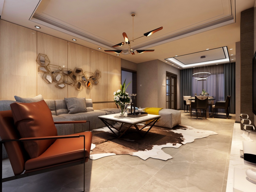 客廳沙發(fā)裝修效果圖清鎮(zhèn)銀河世紀家居現(xiàn)代簡約客廳設(shè)計圖片賞析