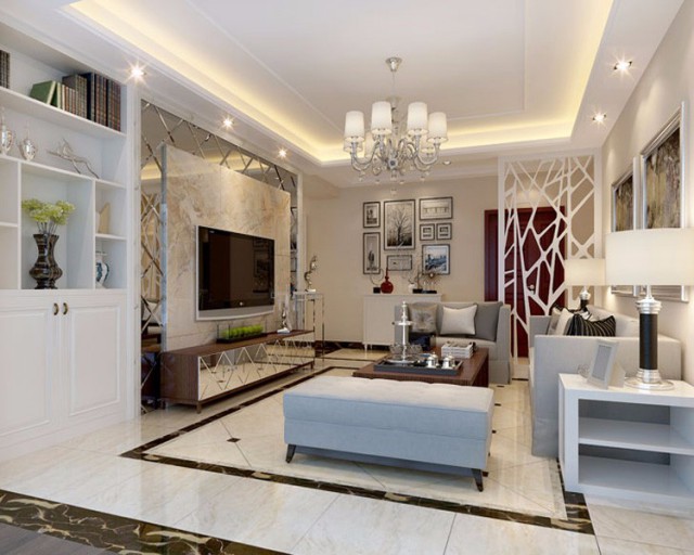 寶能城現代簡約風格裝修效果圖