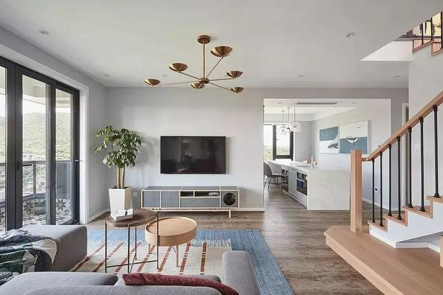 躍層裝修北歐風(140平米躍層裝修效果圖北歐風)(6)