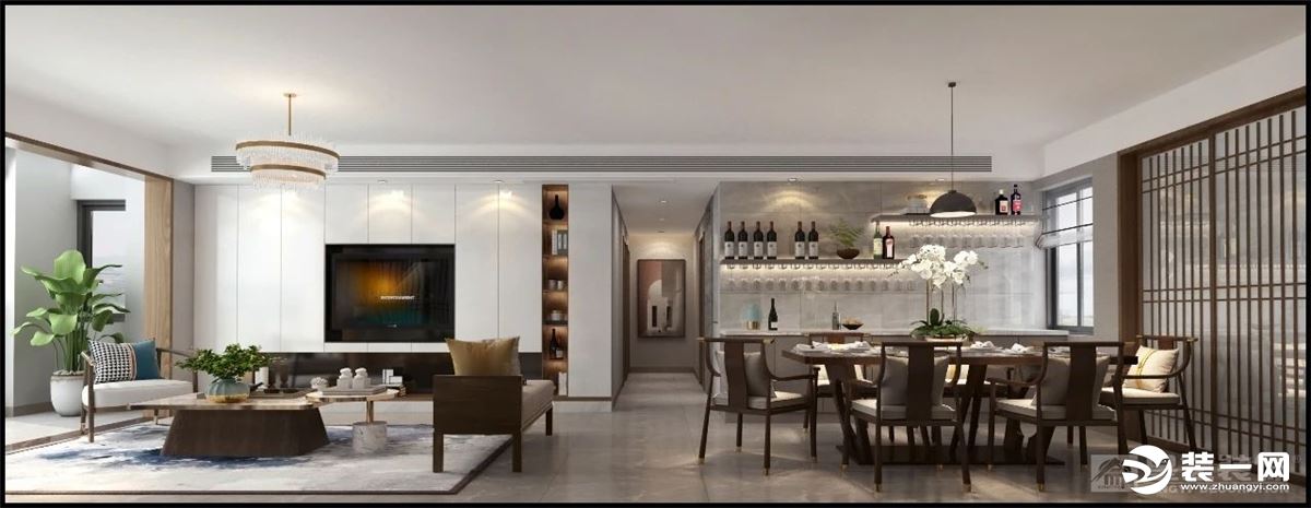 《【摩登4平臺(tái)app登錄】桂林星藝裝飾120㎡中式禪意風(fēng)格住宅 仿木瓷磚效果一絕！》