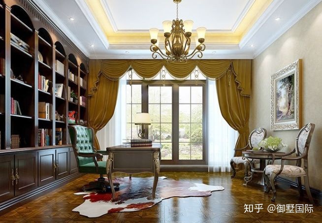歐式別墅書房設(shè)計(jì)，各有千秋
