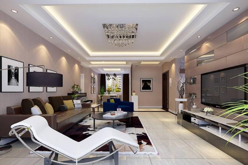 8套簡歐風格客廳裝修效果圖，現(xiàn)代家裝里的輕奢主義