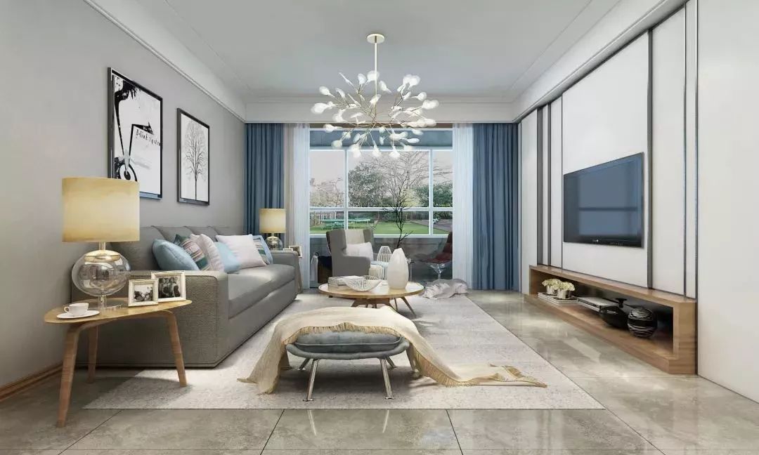 135平裝修效果圖，誰(shuí)說(shuō)陽(yáng)臺(tái)一定要裝推拉門？這樣弄更漂亮！