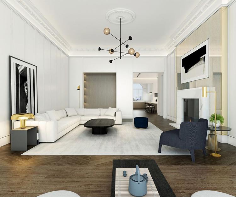 382平米的房這樣裝修，空間大了1倍，裝修只花了68萬！-北京城建龍樾灣別墅裝修