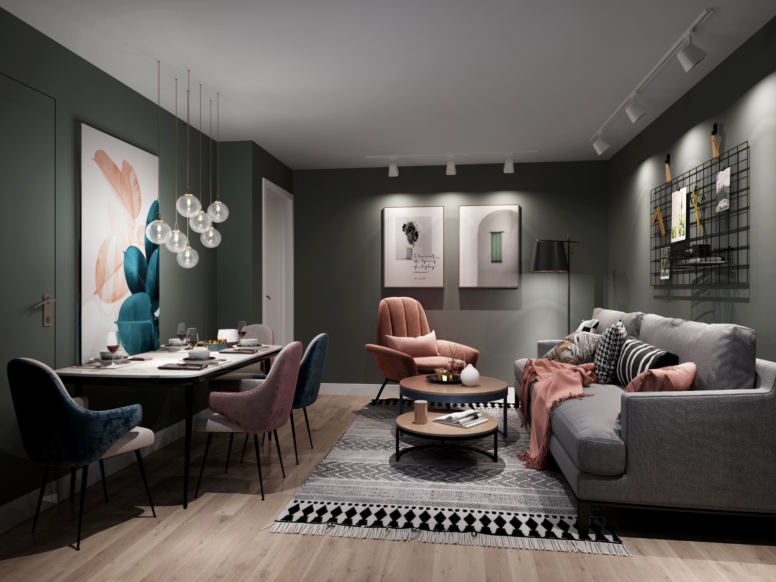 客廳沙發(fā)裝修效果圖英國學(xué)生公寓北歐風(fēng)北歐極簡(jiǎn)客廳設(shè)計(jì)圖片賞析