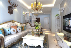 簡歐風格裝修效果圖大全2013圖片_一室一廳簡歐風格裝修效果圖_歐式風格裝修