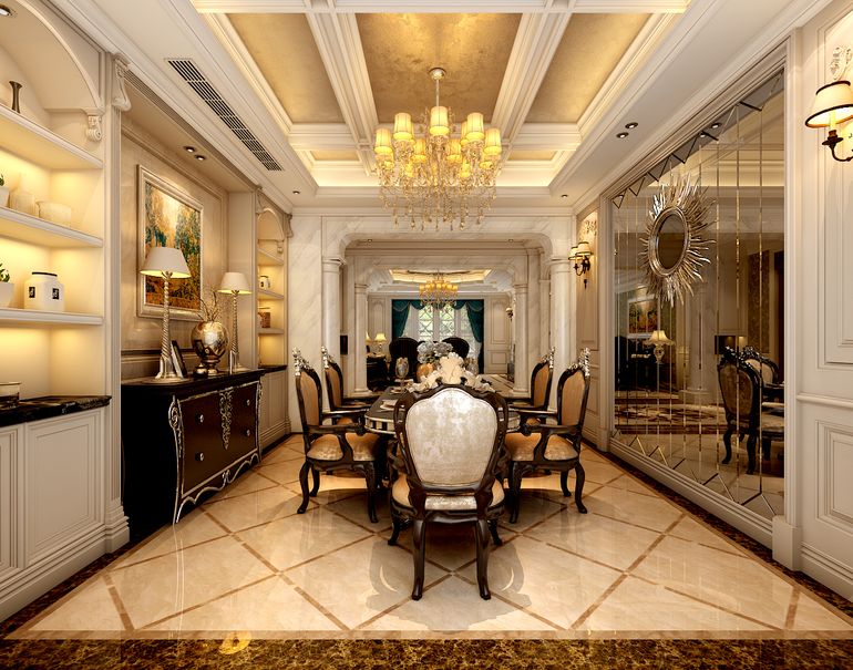 歐式風格裝修設計圖_簡約式風格裝修效果圖_現(xiàn)代簡歐風格裝修效果圖