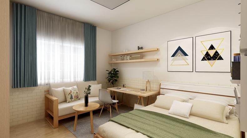 畢業(yè)改造20㎡出租屋，房東免我一月租