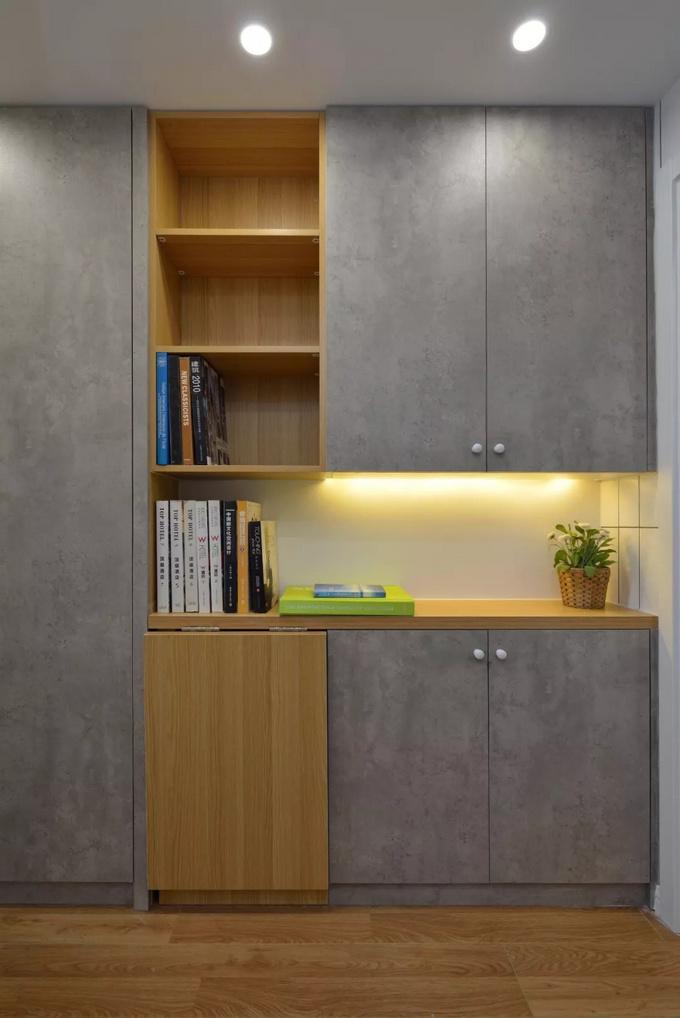 男主的45㎡公寓：功能齊全收納無敵，衛(wèi)生間玻璃墻做隔斷，機(jī)智