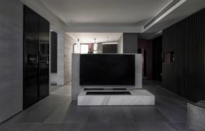 電視背景墻隔斷設(shè)計圖片 半墻電視墻裝修效果圖