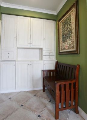 美式鞋柜圖片 美式鞋柜裝修效果圖 進(jìn)門鞋柜效果圖大全圖片